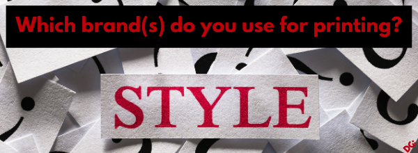 Picture of the word style with question marks