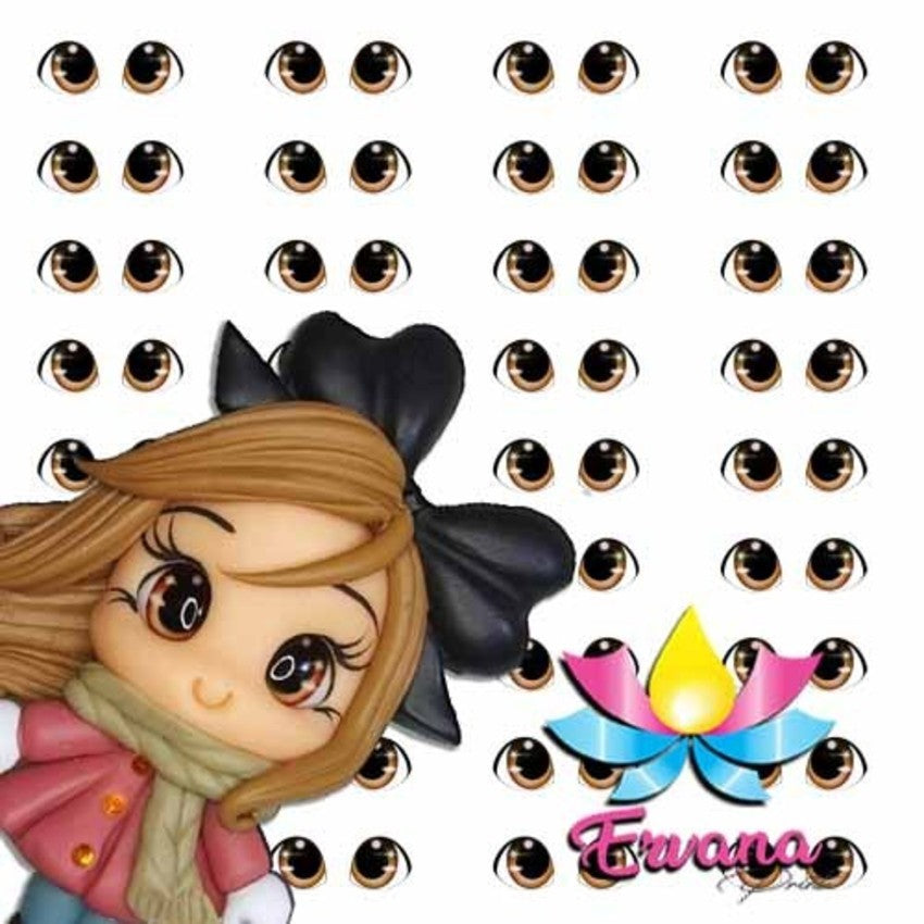 Stitch 01 - 3D Stickers Resin - Eyes, Ojos, Olhos Resinados