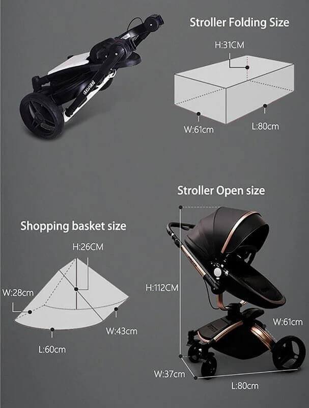 white leather travel system