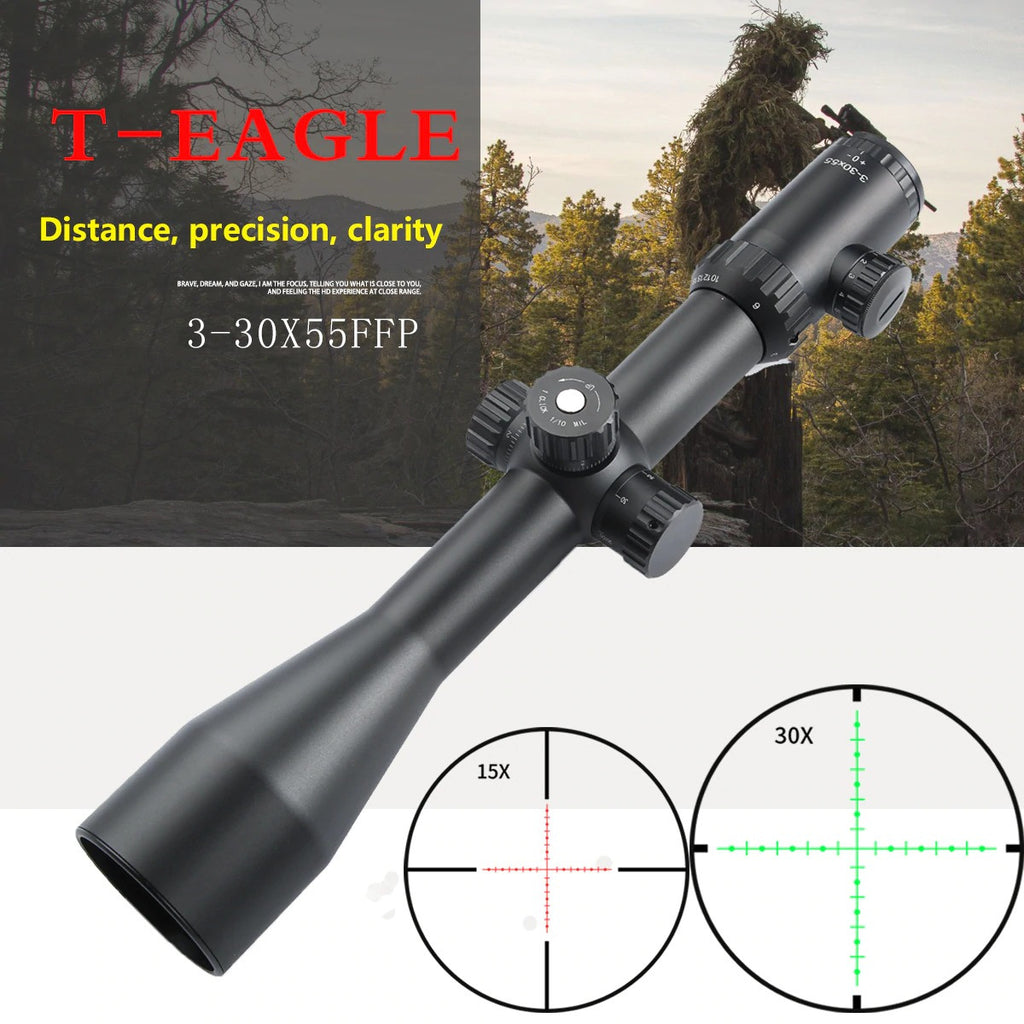 T-EAGLE MR 4-16X44 FFP Rifle Scopes Compact Riflescope Hunting