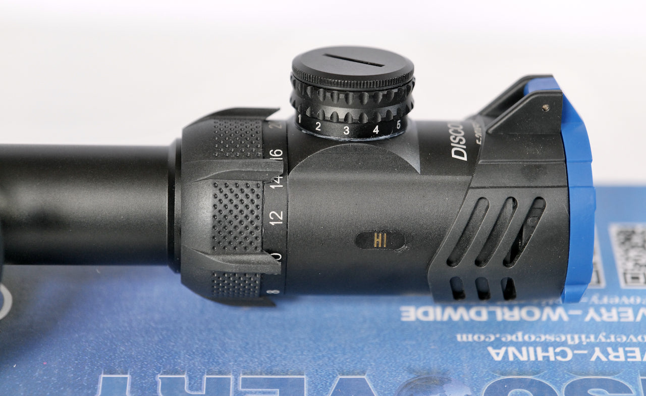 Discovery Optics Hi 5-20X50 SFIR HK SFP Rifle Scope illuminated Mil-dot Reticule & Big Side Wheel.
