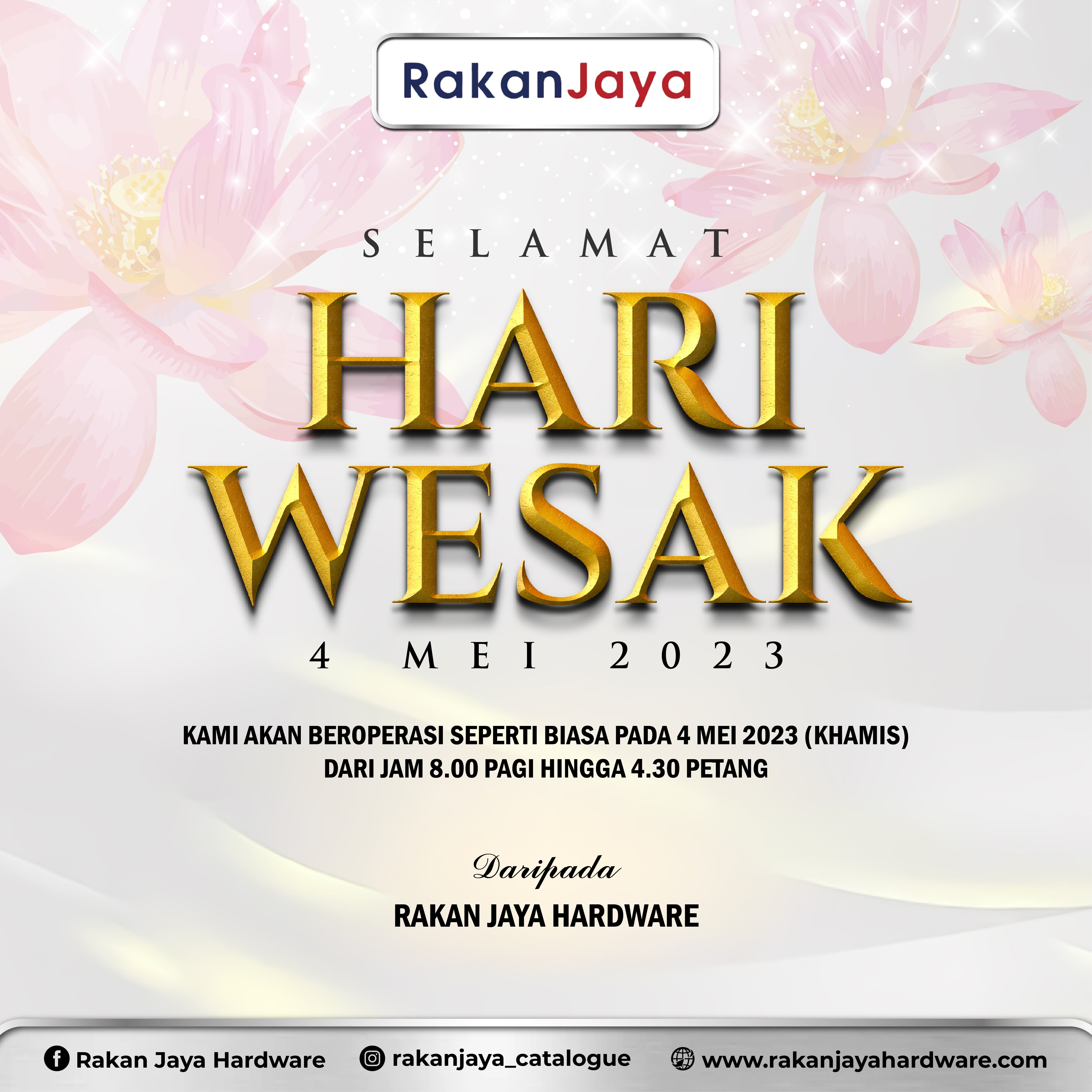 SELAMAT HARI WESAK – Rakan Jaya Hardware