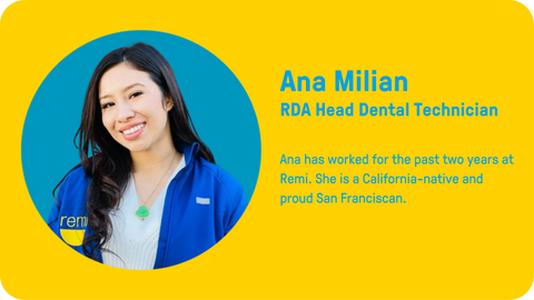 Ana has worked for the past two years at Remi. She is a California-native and proud San Franciscan. Ana Milian RDA Head Dental Technician
