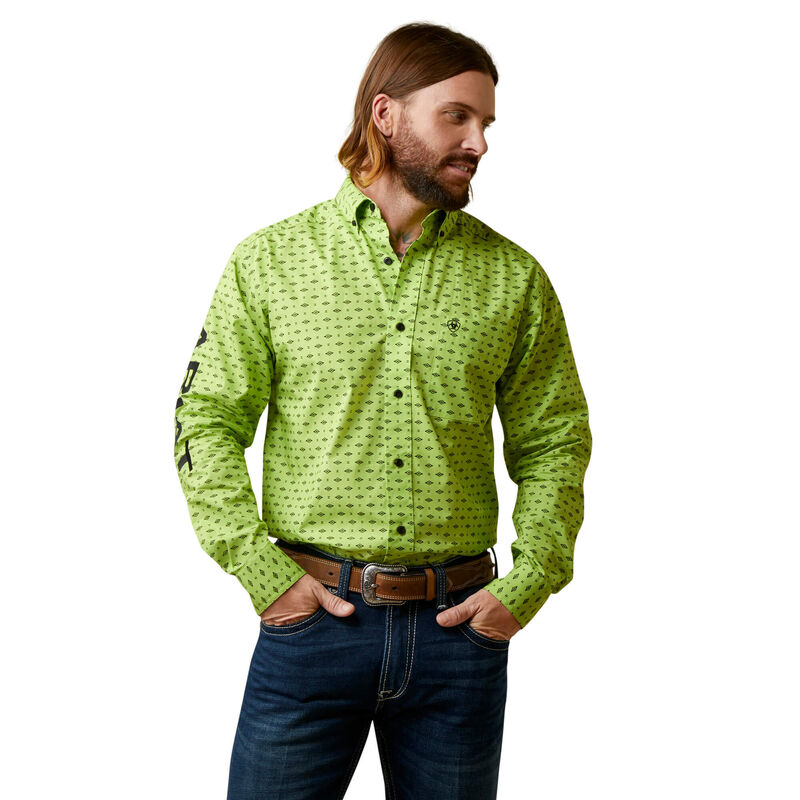 Men's Ariat Team Pruitt Classic Fit Shirt - Wasabi Green – CWesternwear