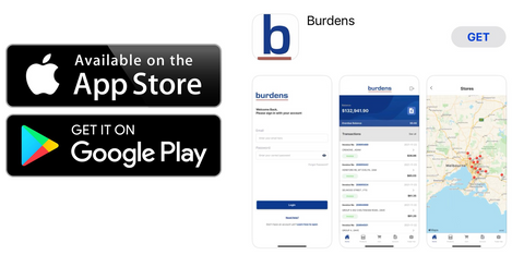 Burdens App on App store and Google