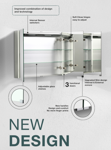 Belbagno Mirror Cabinet Features