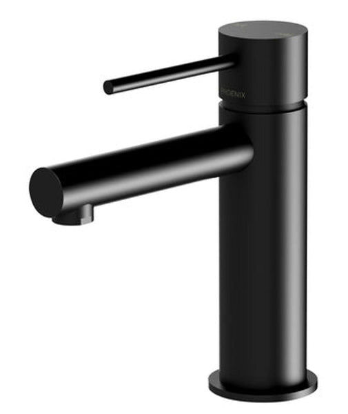 Phoenix Vivid Slimline Oval Basin Mixer Matt Black - Burdens Plumbing