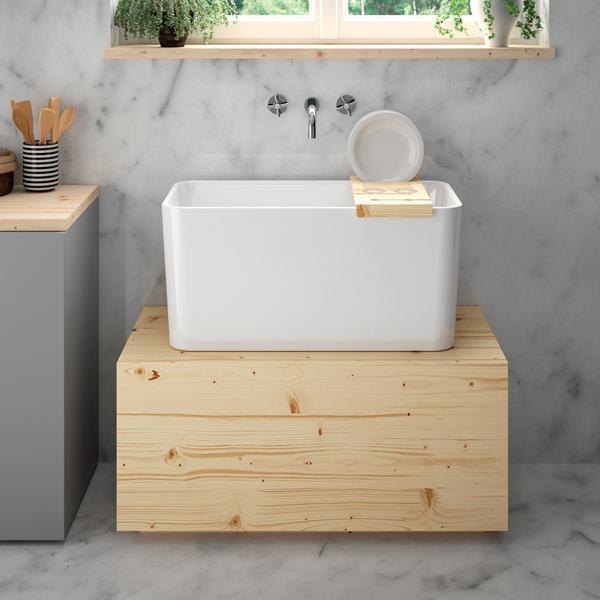 T&H TRIBO 60 X 42 FINE FIRECLAY SINK - Burdens Plumbing