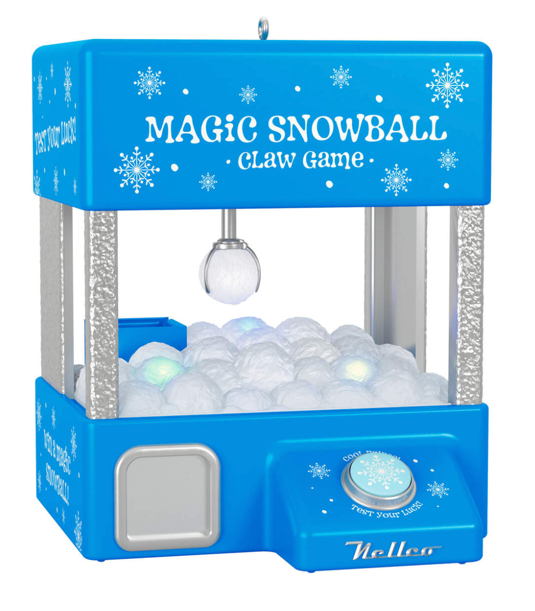 Magic Snowball Claw Game Musical Ornament With Light and Motion