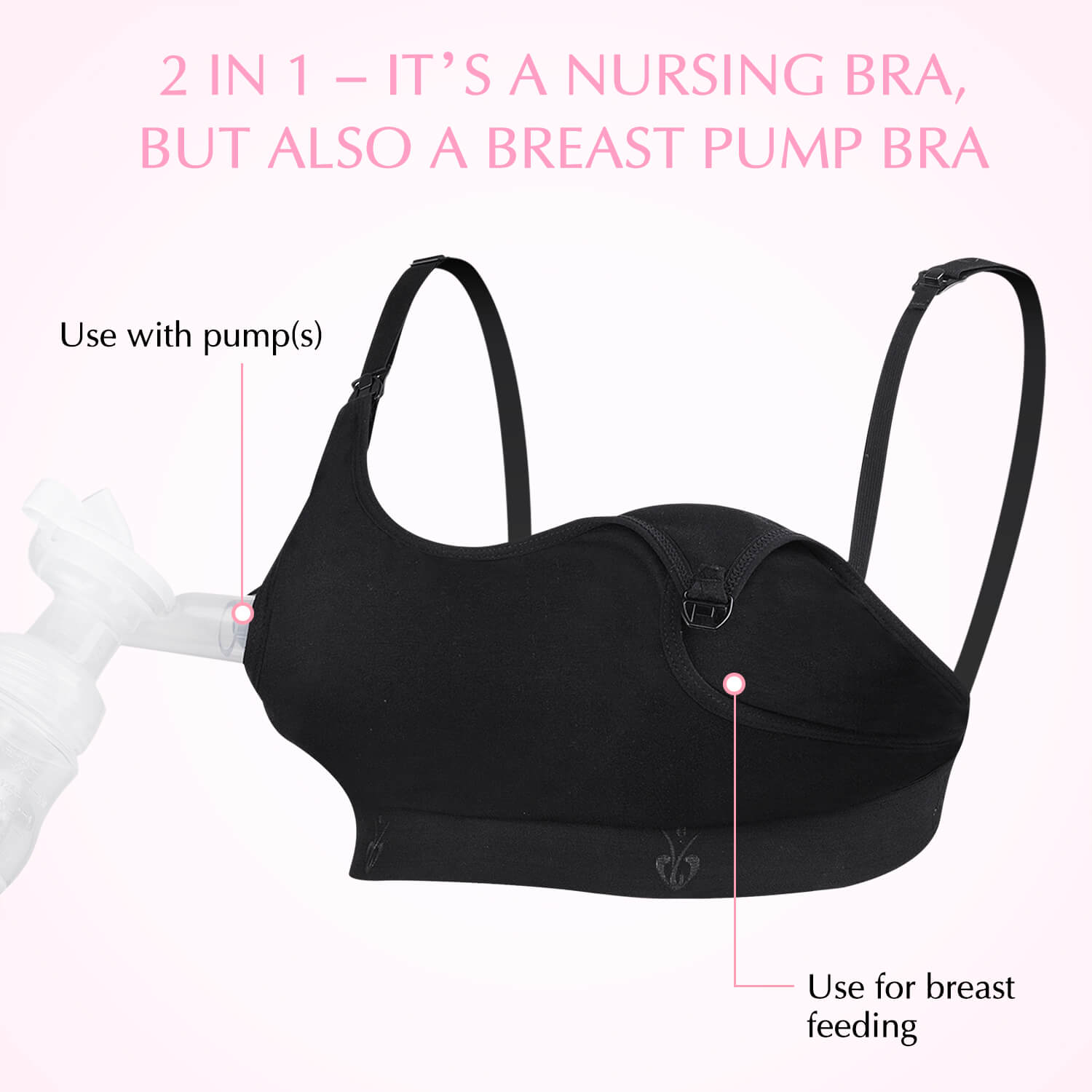 Momcozy HandsFree Nursing & Pumping Bra momcozy