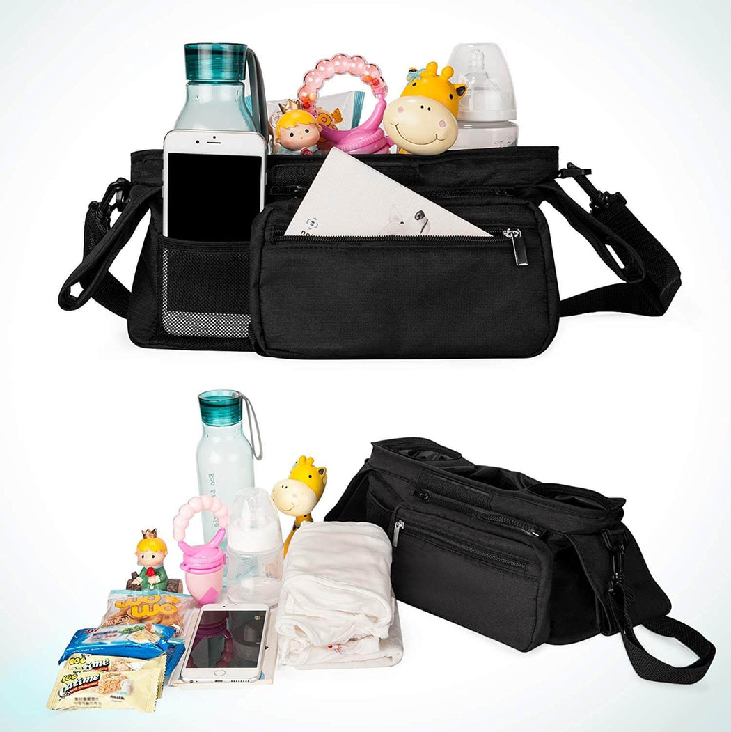 stroller organizer with cup holders