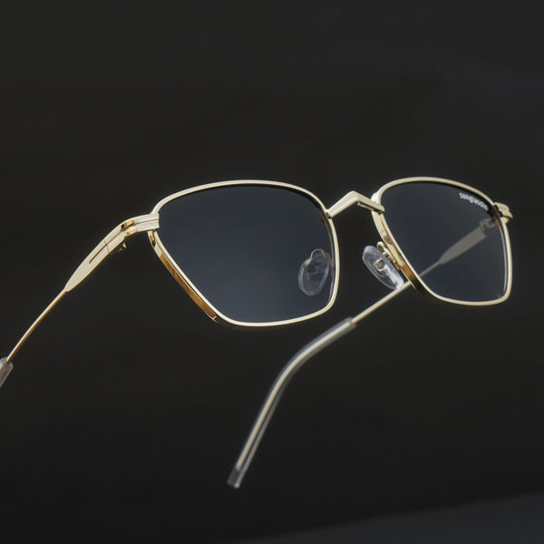 Andreas Gold Black Edition Trapezoid Sunglasses – Sunglassic.com