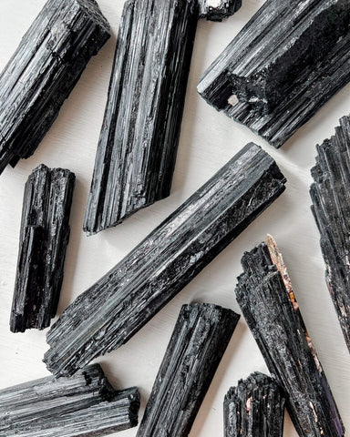 Black Tourmaline Crystals