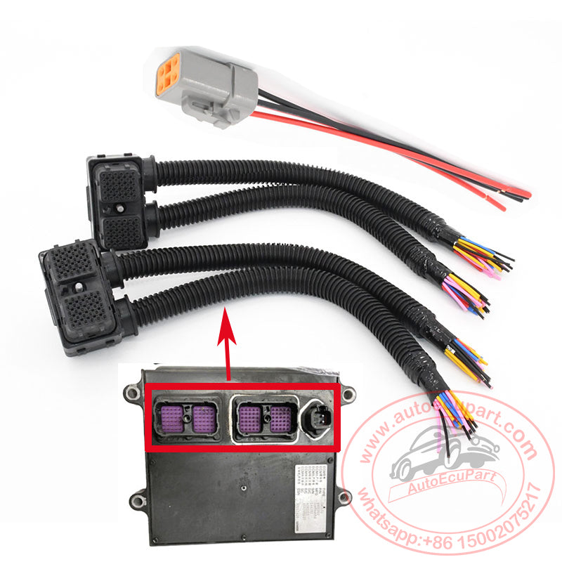 3pcs/set Full ECU Harness Connectors 600-475-1102, PC130-8 Engine Controller for 4988820 CM2150 ECM for Dodge Cummins Dongfeng DF-1516B Truck Computer