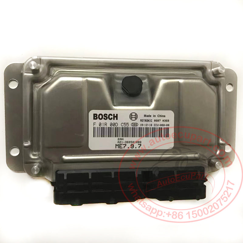 New Bosch M7.9.7 A21-3605010BQ F01R00DC55 (F 01R 00D C55) ECM A213605010BQ for Chery A5 Engine Computer