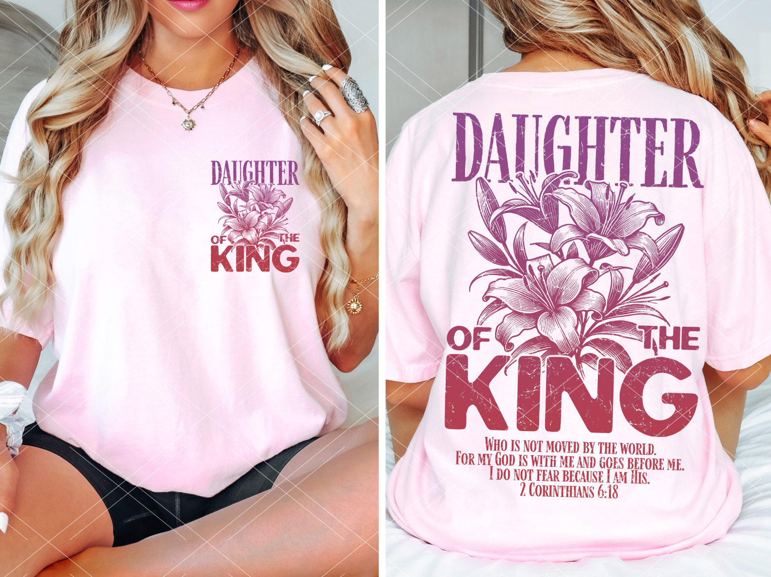 Daughter of the King Pink Gradient PRINTS ONLY