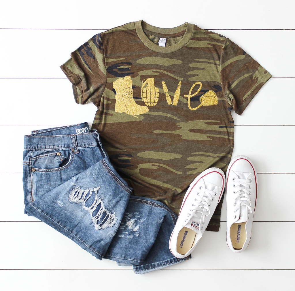 Metallic Military Love | Anything You Can Screen, We Can Screen Better!