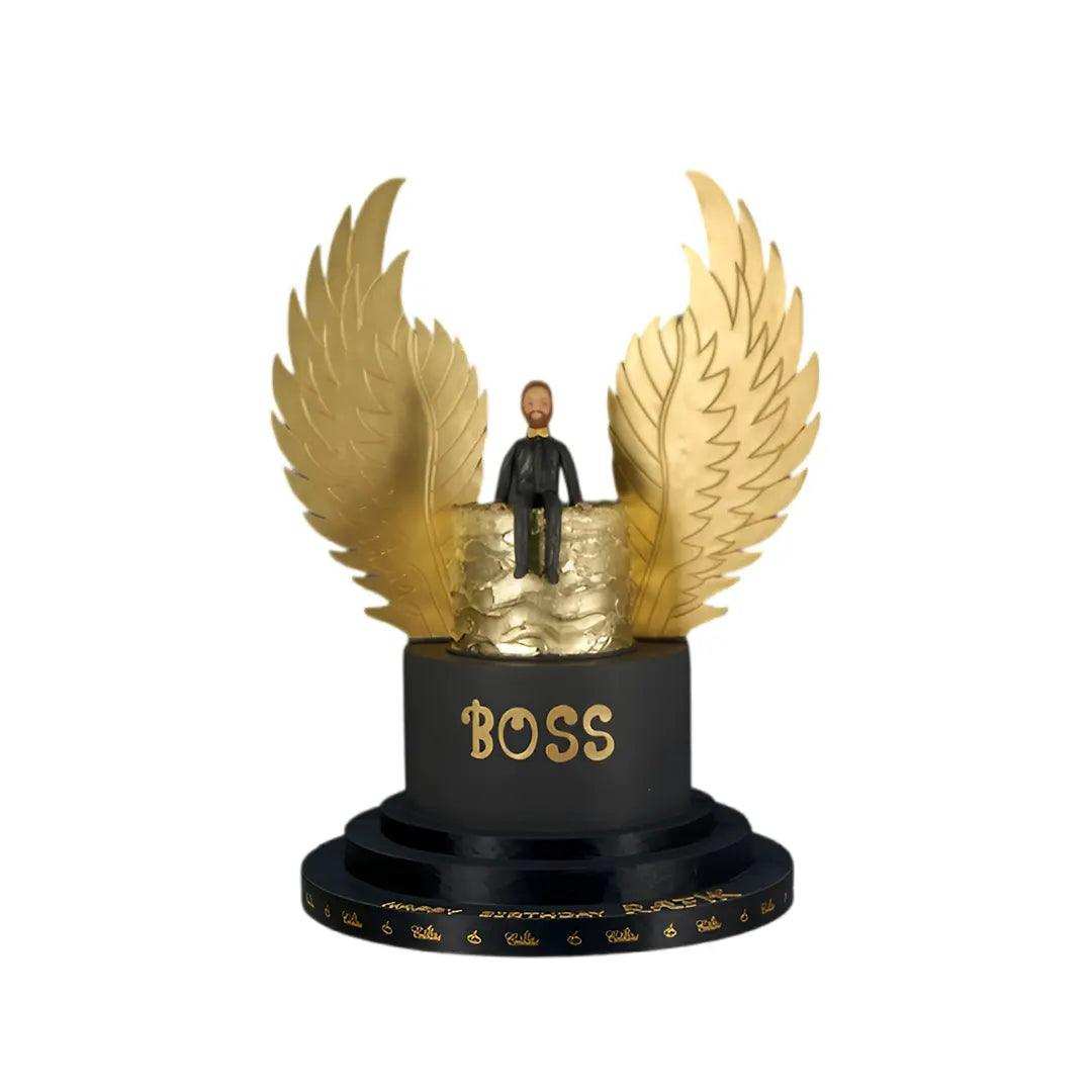 Birthday Cake with Golden Wings by Yalu Yalu