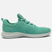 mint green gym shoes