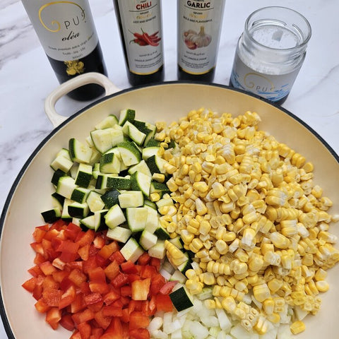 succotash mise en place