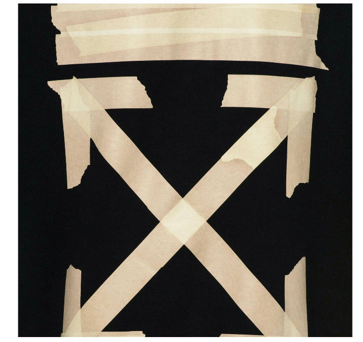 off white tape diag arrows hoodie