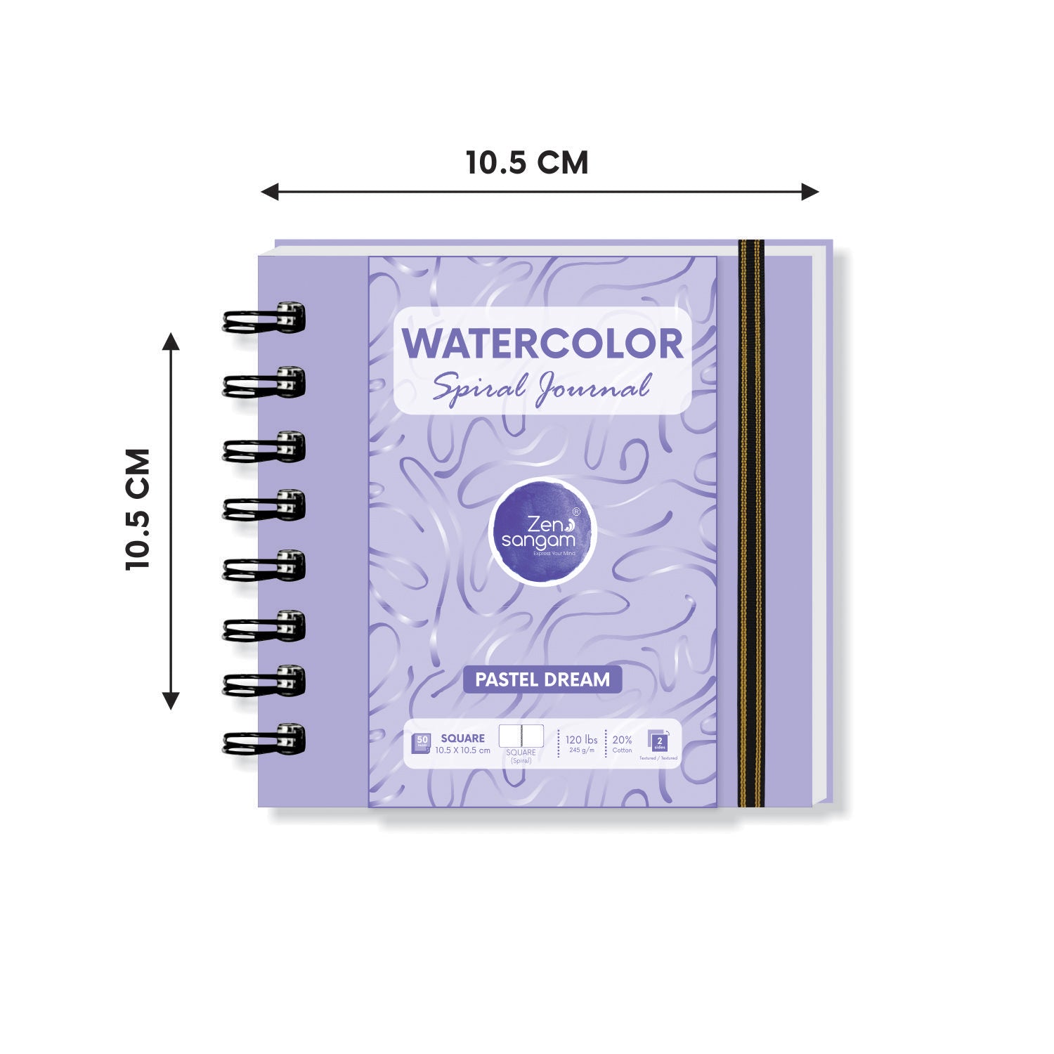 Design Ideation Watercolor Sketch Book. Spiral Bound, Watercolor