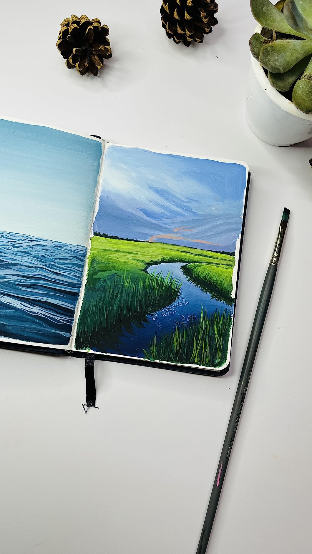 Art journaling – pen & watercolor