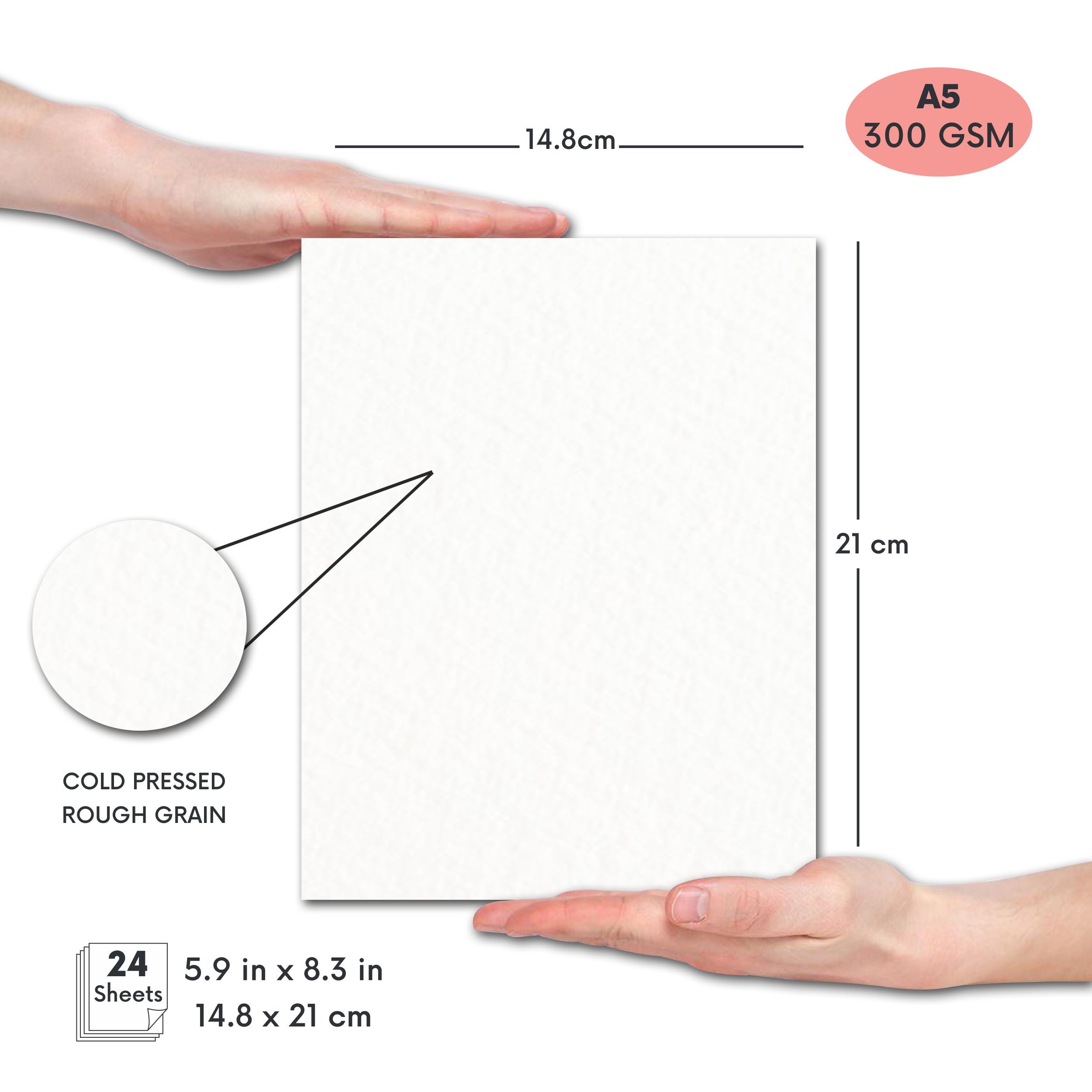 Gouache Sheets - 300 GSM - Square Paper | Zen Sangam