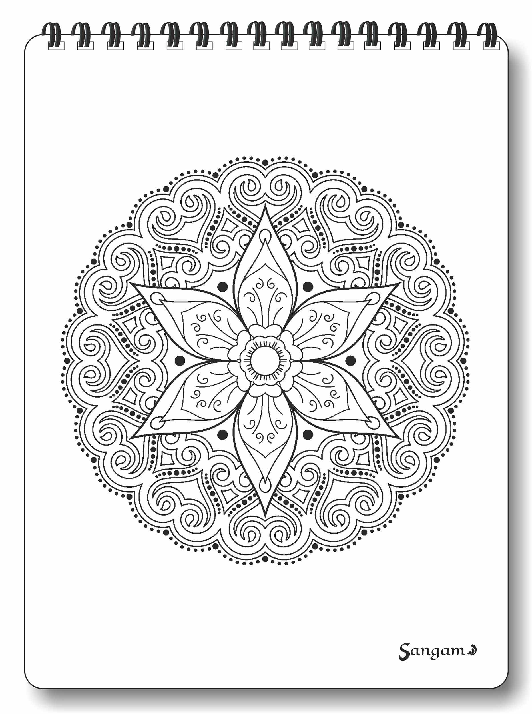 Refreshing Mandala Colouring Book For Adults – Mr Pencil