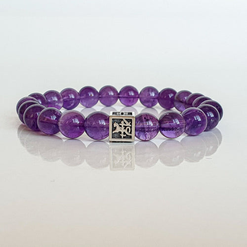 Buy Reiki Crystal Products Purple Amethyst Bracelet 12 mm Diamond Cut Crystal  Stone Bracelet for Unisex Adult at Amazon.in