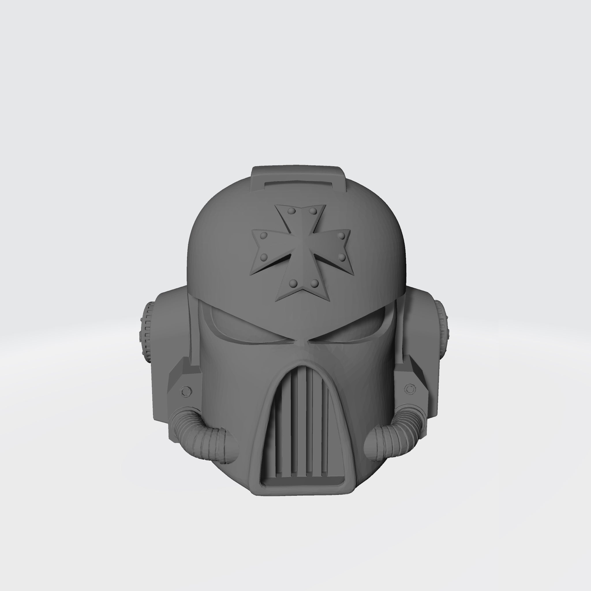 Templar Knights Chapter Mark VII Helmet with Studded Cross for McFarlane Toys Space Marine