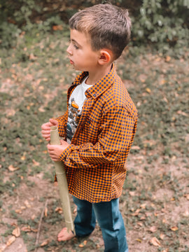 Orange Flannel Shirt