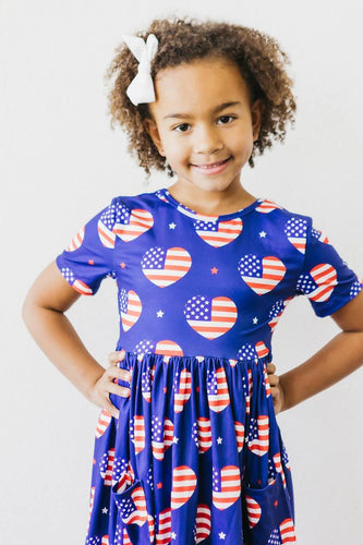 I Heart the USA Pocket Twirl Dress