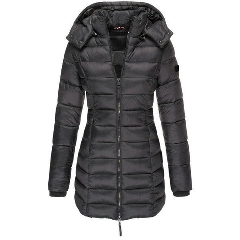 Jaqueta Puffer Feminina Alongada