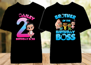 boss baby shirts for birthday party