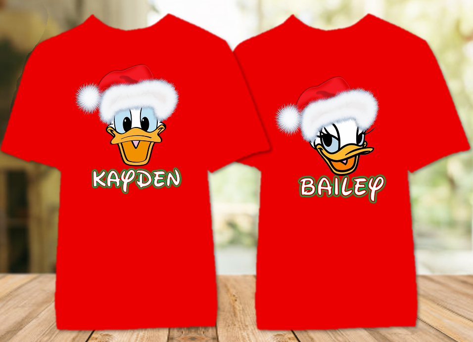 Daisy Donald Duck Face Merry Christmas Disney World Family Vacation Co Shirts And Tutus - duck surprised face roblox