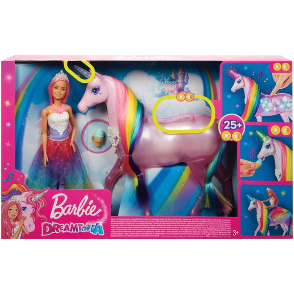 barbie dreamtopia doll and unicorn