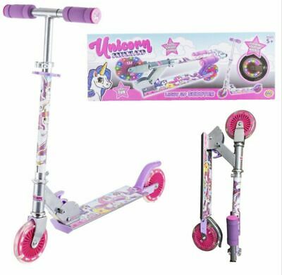 unicorn scooter with 2 light up wheels