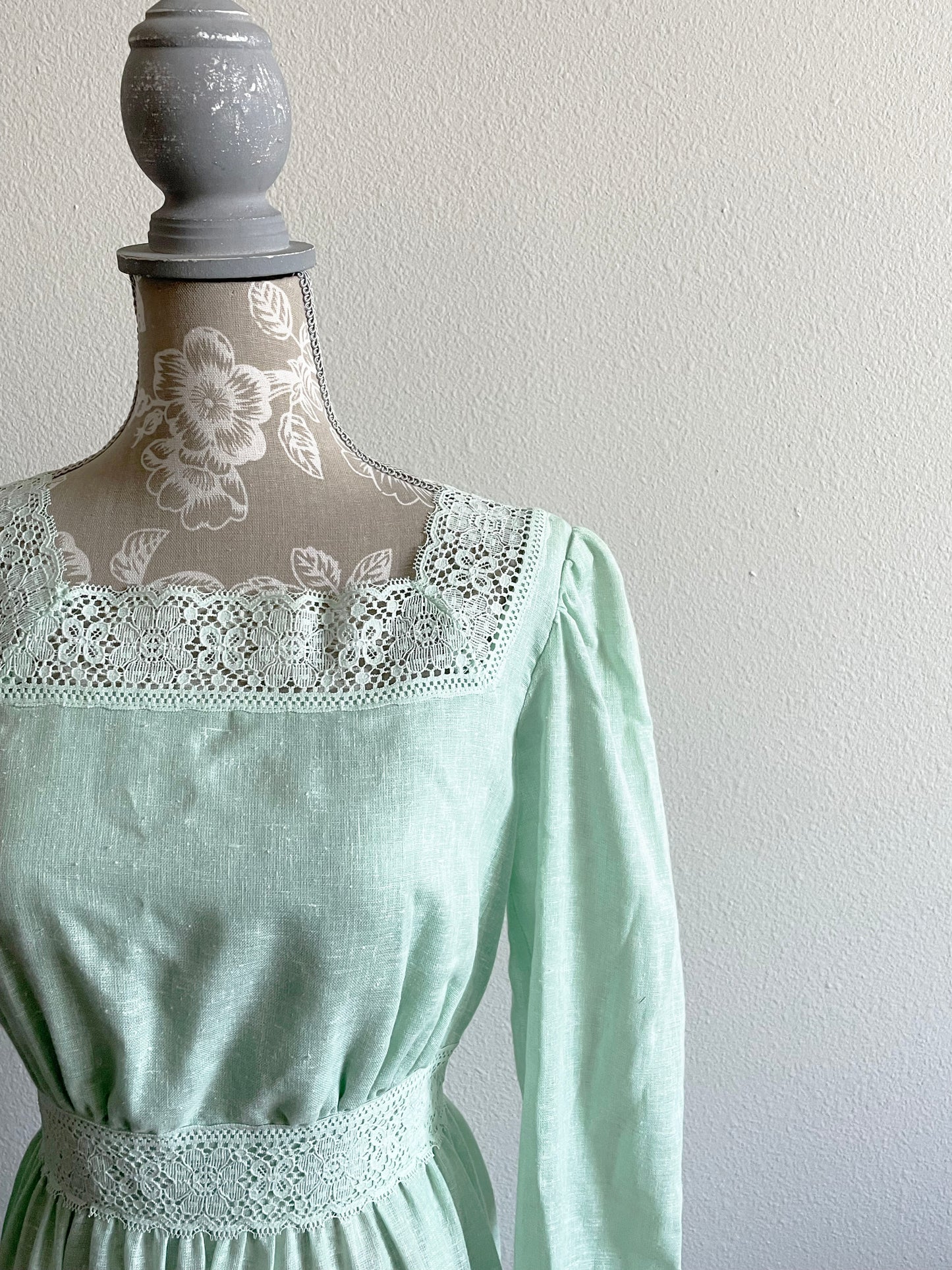 1970s Sears mint green prairie dress – Paris California