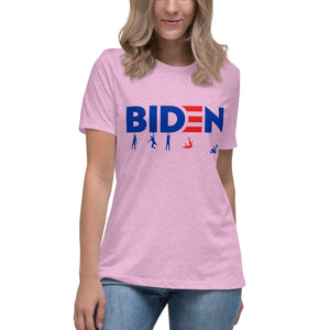 "BIDEN Leaving Americans Behind" Women's Fashion Fit T-Shirt