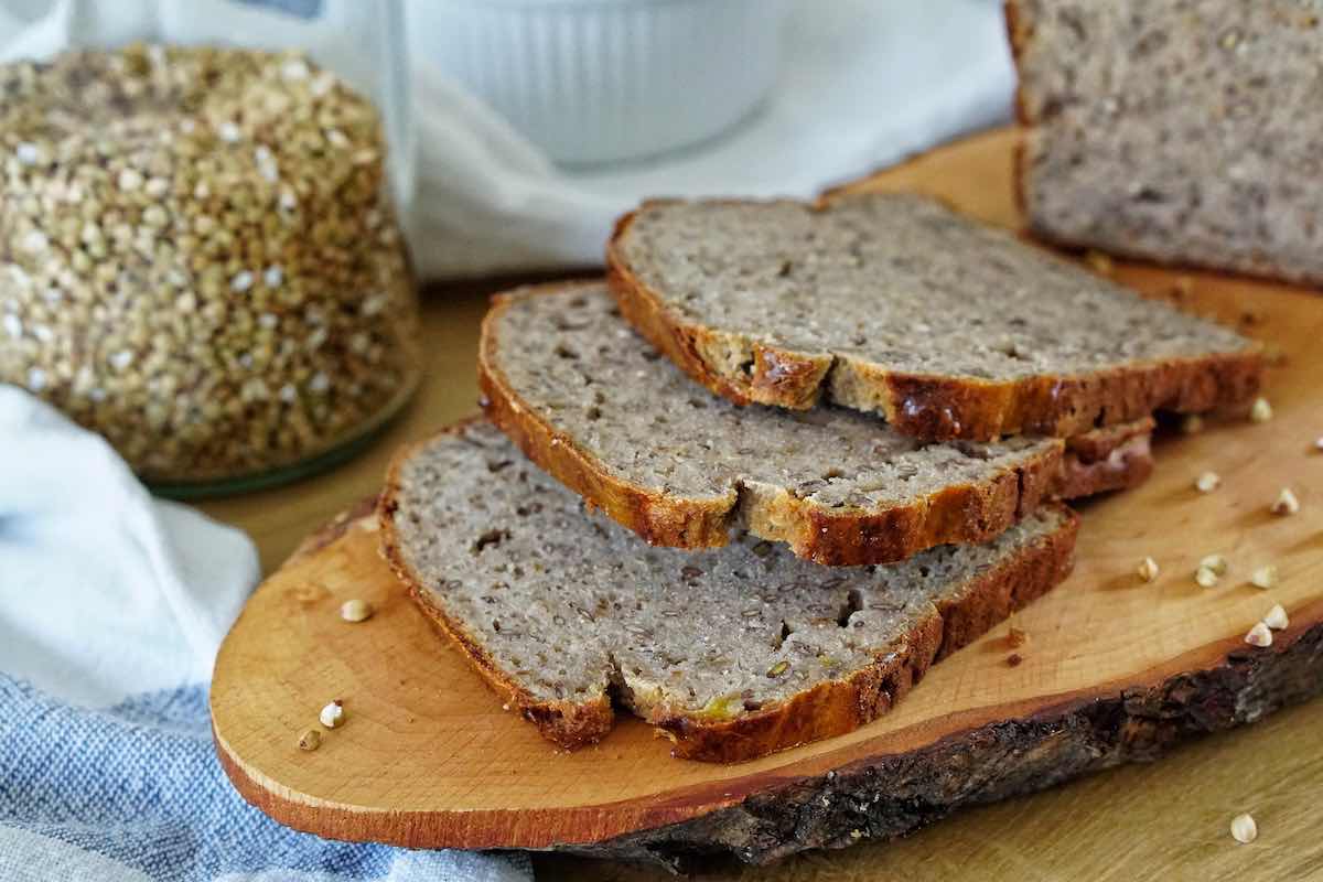 Buchweizen-Quark-Brot