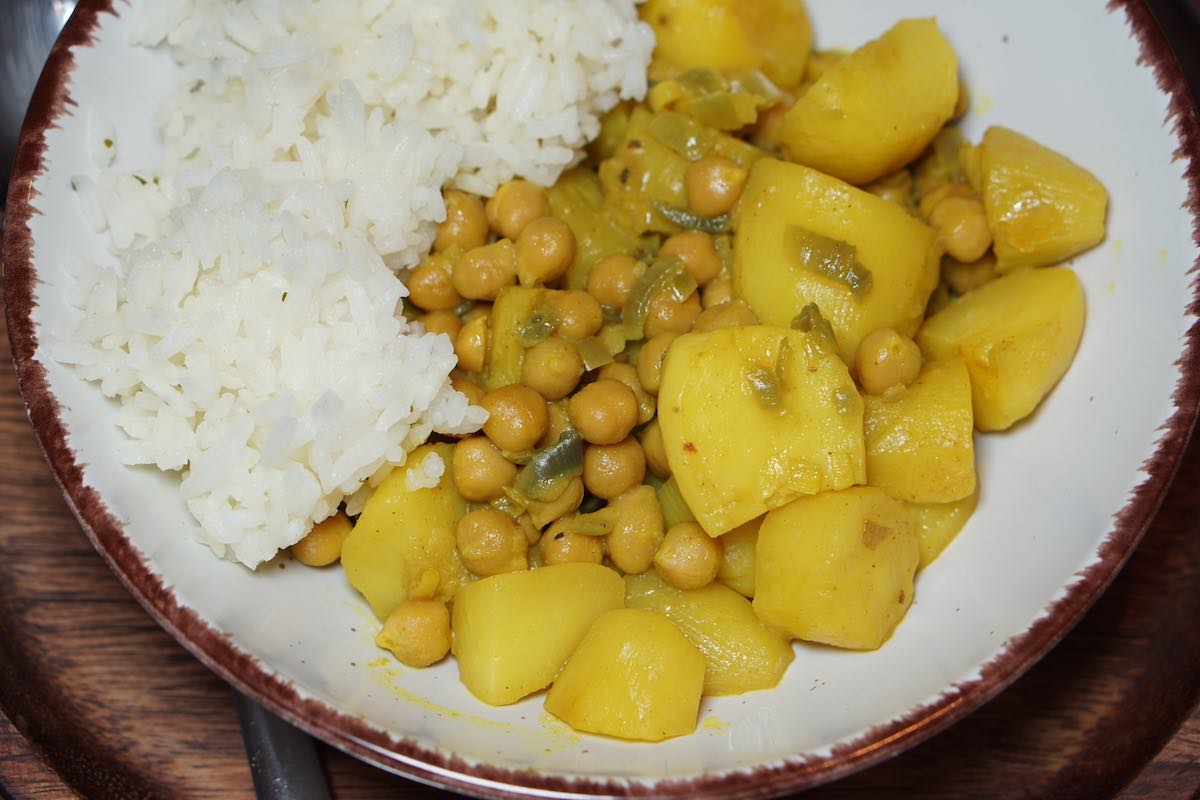 Kartoffel-Kichererbsen-Curry