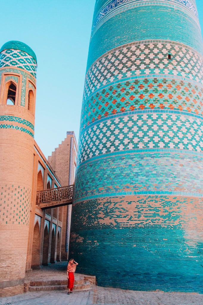 Girl wearing The Adventure Dress on her Silk Road trip