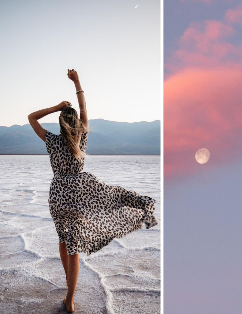 Sydney Hansen wearing the Ubud Adventure Dress in Death Valley National Park