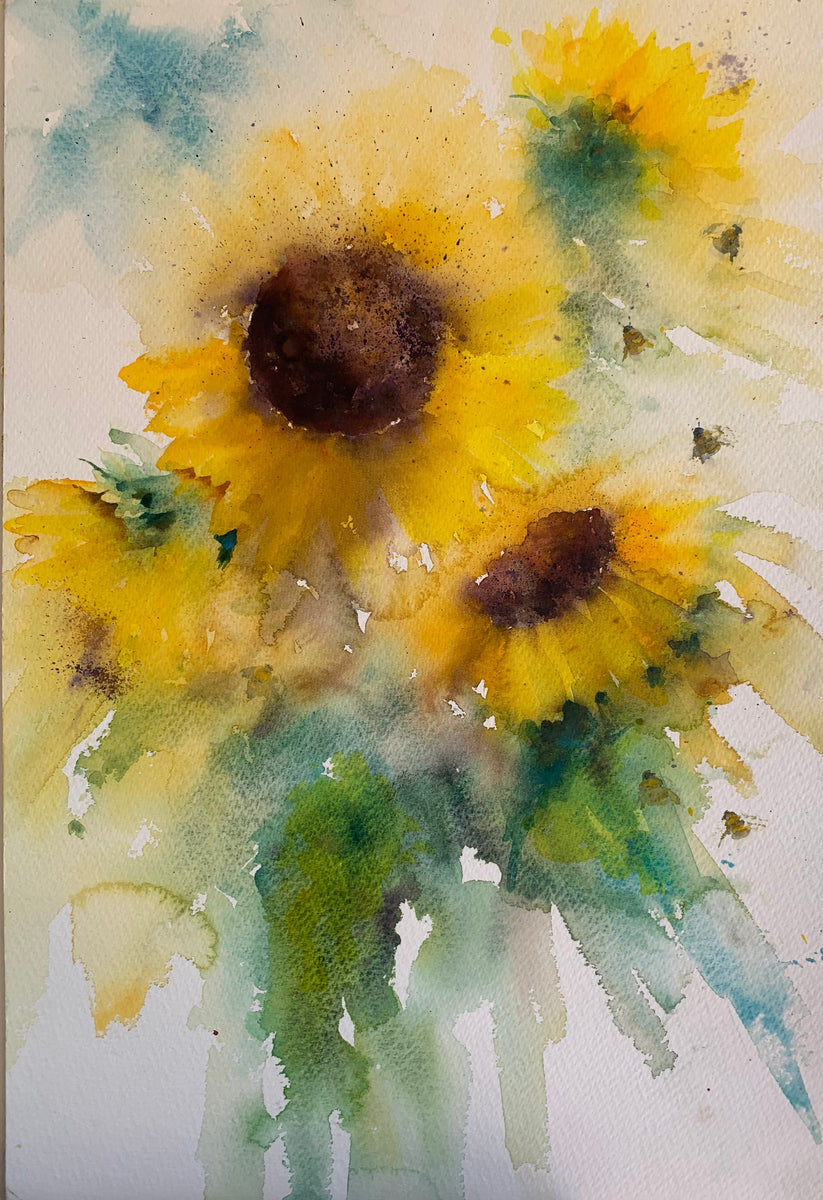 Instant Sunshine: Sunflower Tutorial – Jean Haines