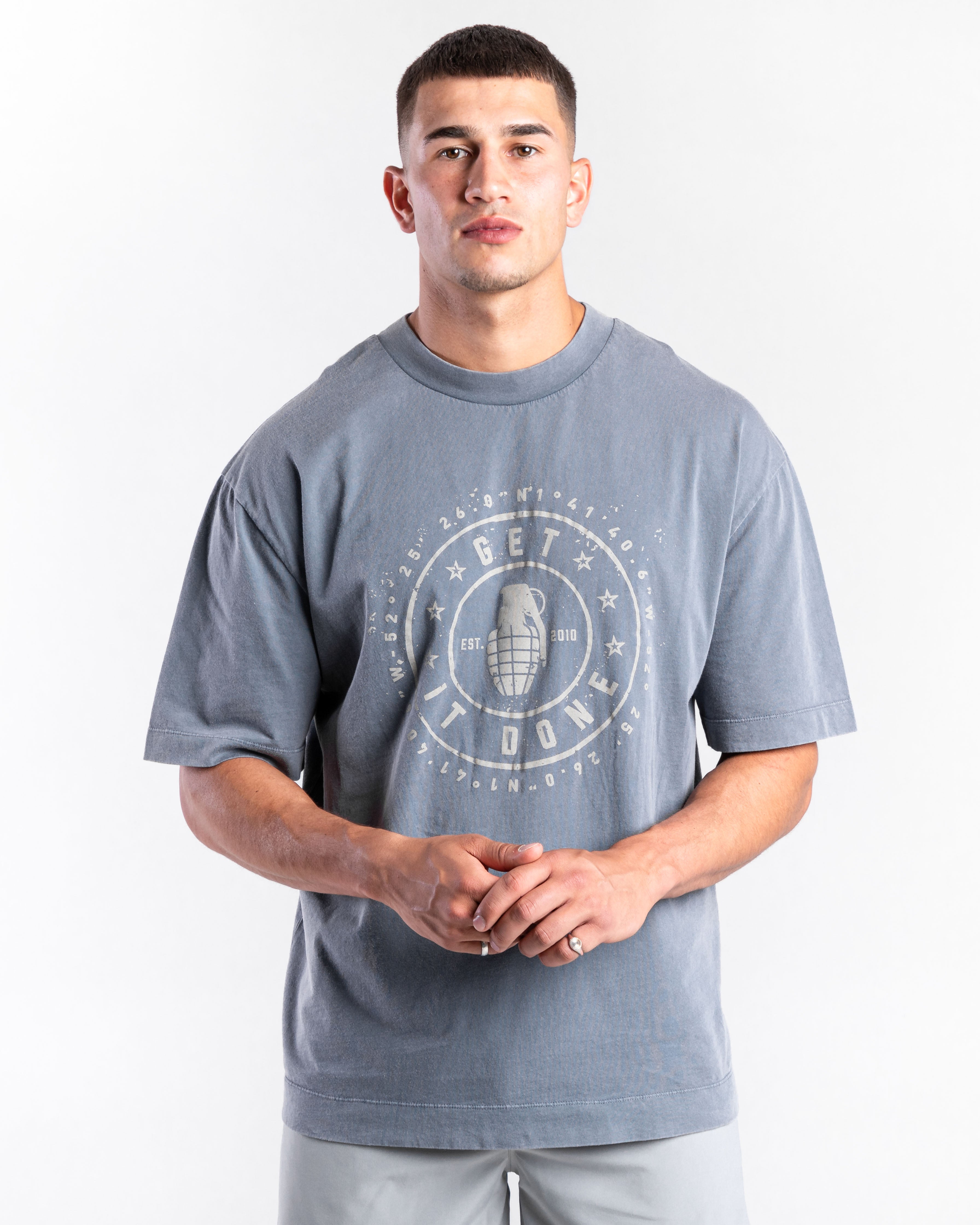 Grenade | Off Duty T-shirt - Washed Petrol | £10 off subscribing to email list | Loyalty discounts and FREE delivery over £40