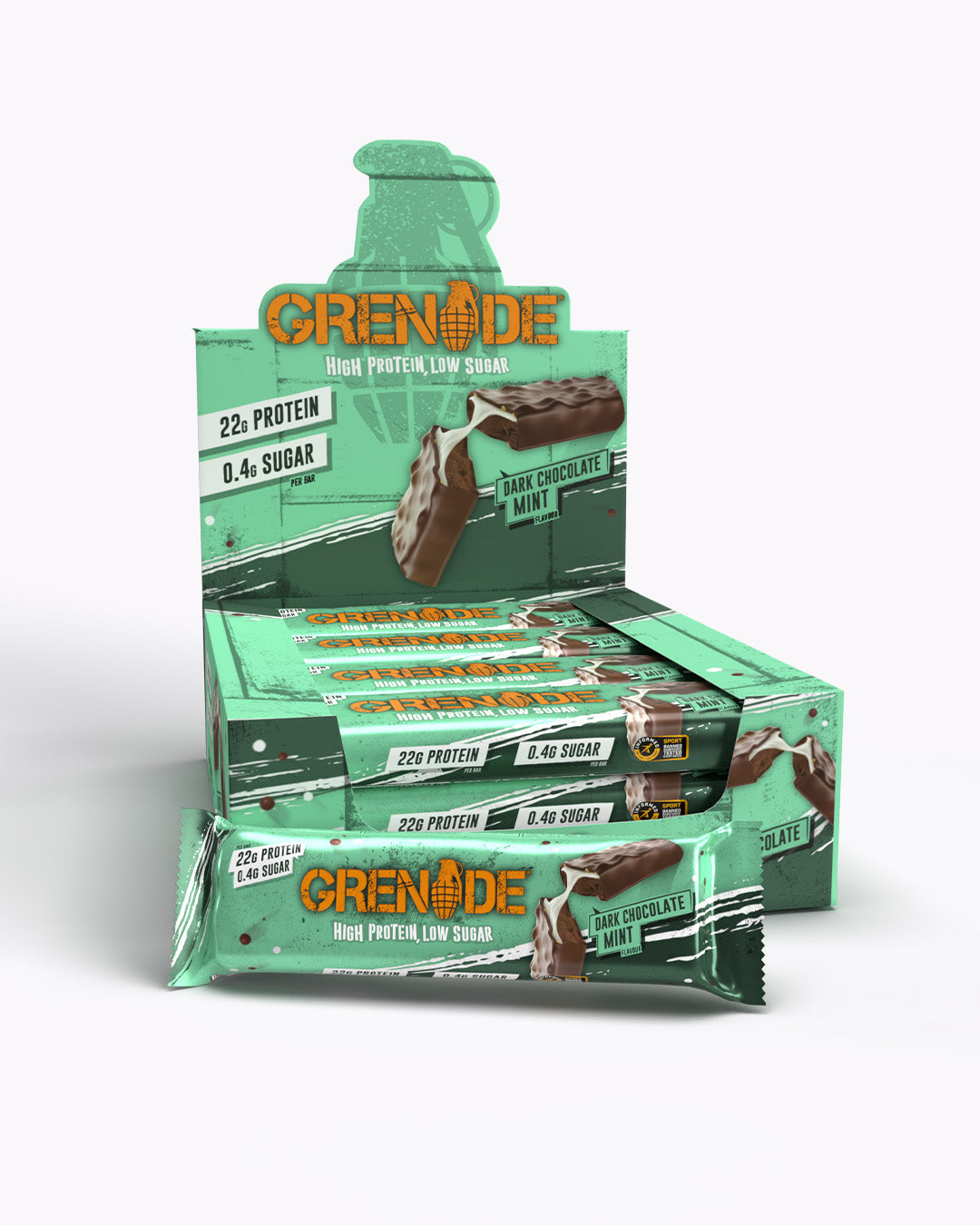 Grenade | Dark Chocolate Mint Protein Bar - FREE SHIP | £10 off subscribing to email list | Loyalty discounts and FREE delivery over £40