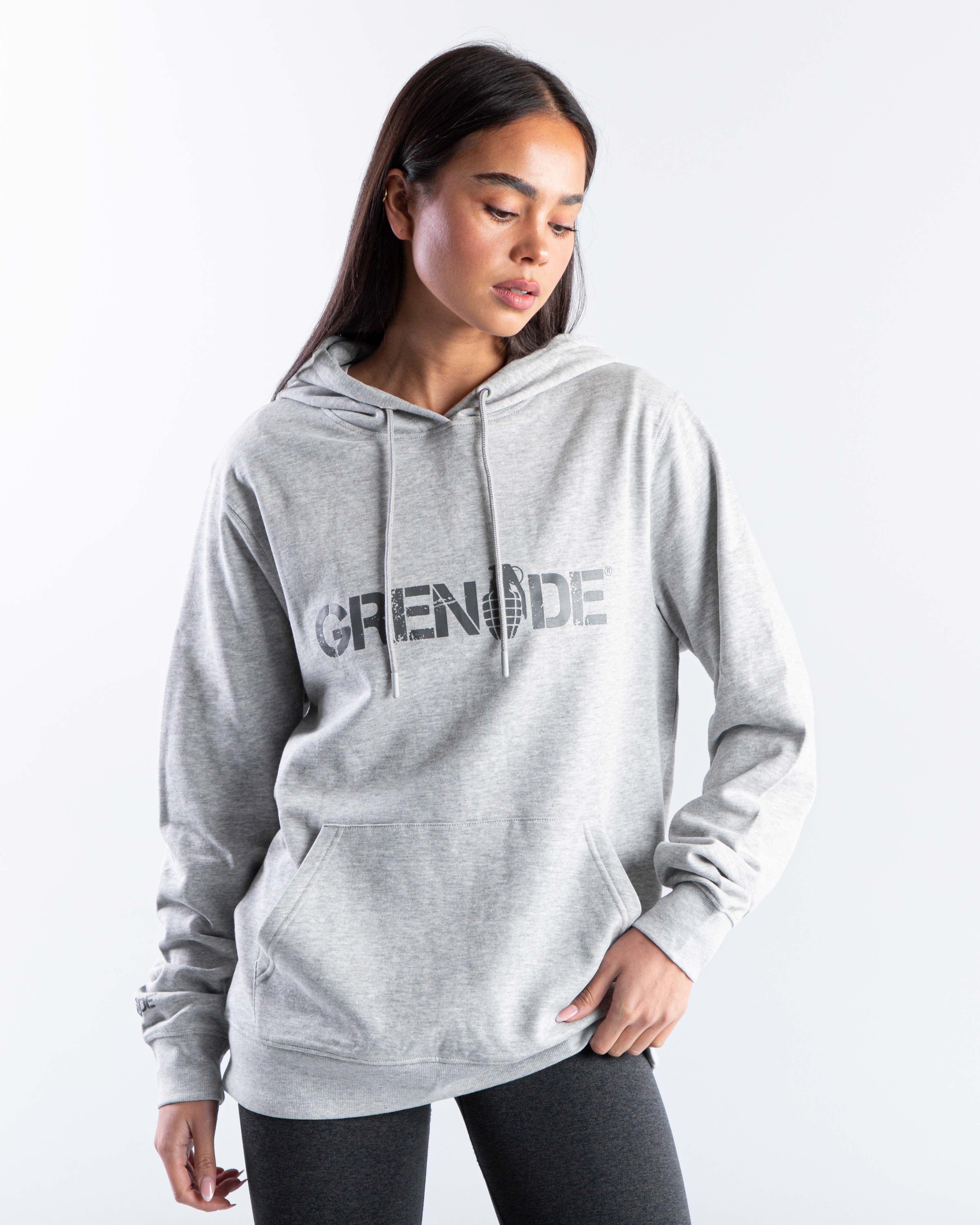 Grenade | Core Hoodie - Grey Marl | £10 off subscribing to email list | Loyalty discounts and FREE delivery over £40