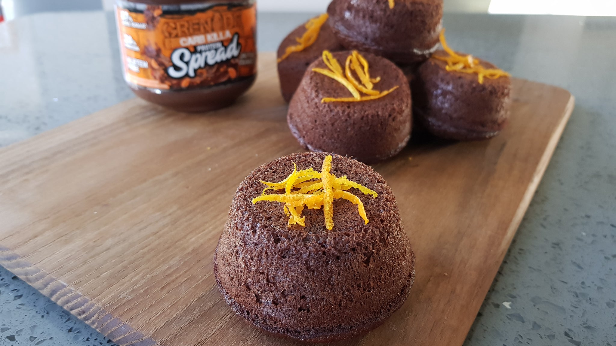 Grenade Christmas pudding chocolate lava cakes