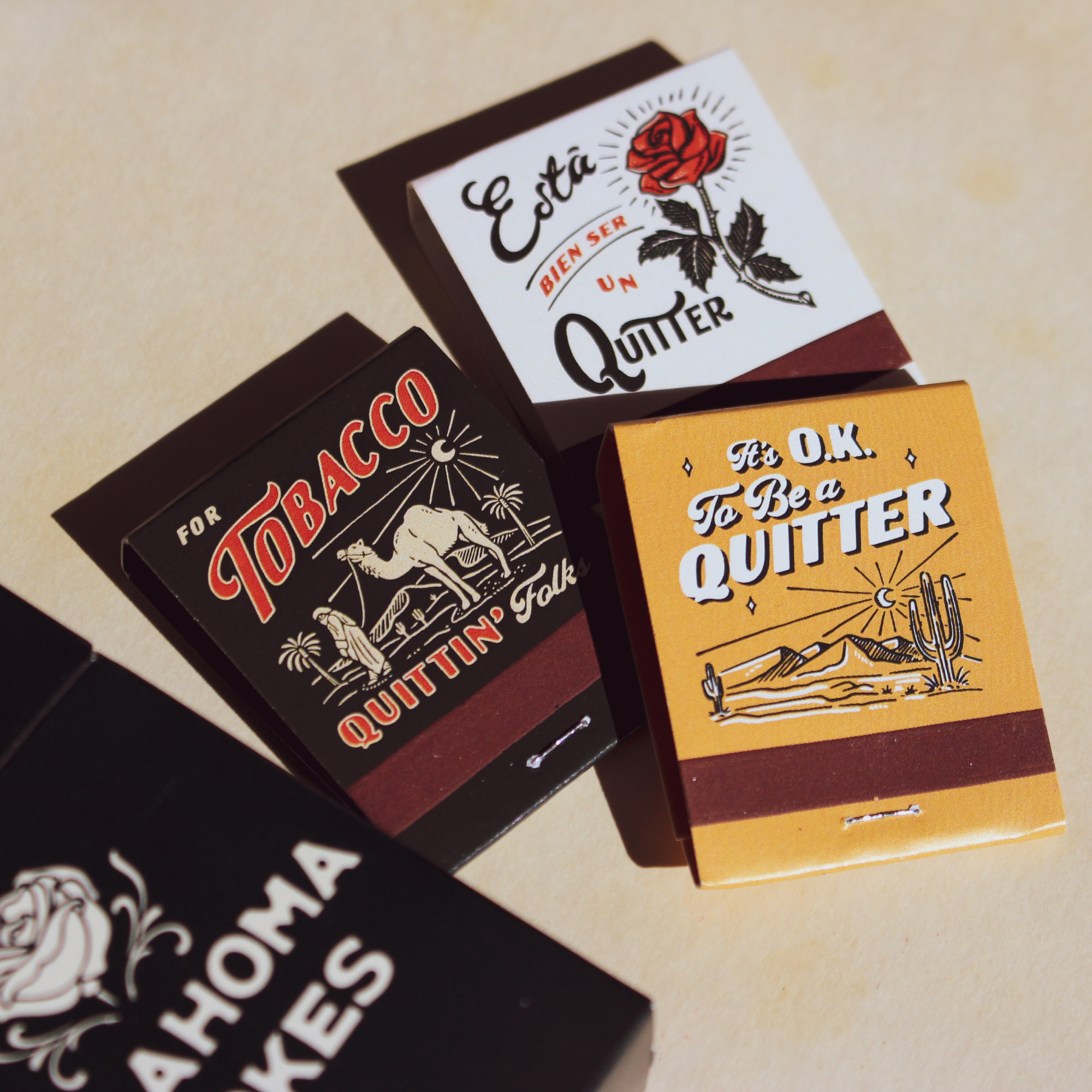 Quitters Club Matchbook Set - Oklahoma Smokes product image